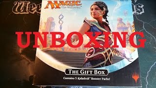 MAGIC The Gathering  Kaladesh Gift Box UNBOXING  5 Booster [upl. by Kramal]