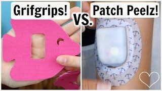 GRIFGRIPS VS PATCH PEELZ REVIEW Stickers For The Omnipod amp Dexcom  Laina Elyse [upl. by Honan]