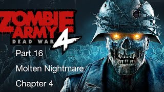 Zombie Army Dead War 4 gameplay Walkthrough Molten Nightmare No Commentary [upl. by Elleiad]