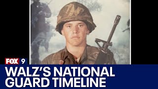 Gov Tim Walz service records National Guard timeline revealed [upl. by Lotsirk]