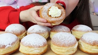 DONUTS with Chocolate Milk Mukbang ASMR Eating Sounds [upl. by Ahsieker533]