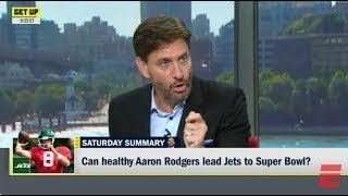 ESPN GET UP  Aaron Rodgers Can LEAD The New York Jets OVER The Chiefs For A Super Bowl [upl. by Cran]