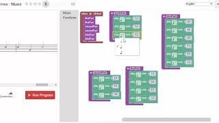 Blockly Games  Music  Level 5 [upl. by Ettelimay802]