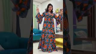 TRÈS BELLE ROBE AFRICAINE EN WAX [upl. by Ellenahs]