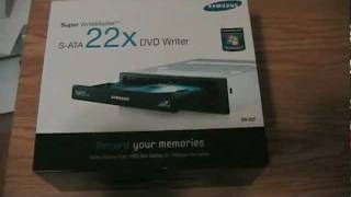 Unboxing  DVD Writer Samsung SH222 [upl. by Deutsch680]