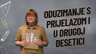 ODUZIMANJE S PRIJELAZOM I U DRUGOJ DESETICI [upl. by Kenaz]