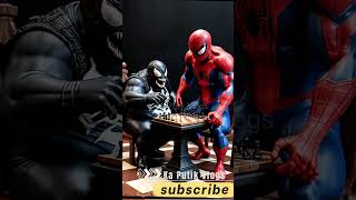 Spider VS Venom Playing Chess spiderman venom2 venom3 marvel funny youtubeshorts [upl. by Scarito56]