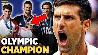 Djokovic Wins Gold Medal at Paris Olympics 2024  Tennis News [upl. by Akili]