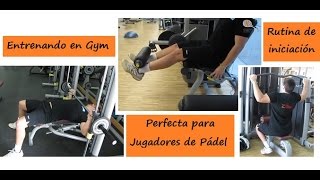 EJERCICIOS de Tonificación en GIMNASIO para PÁDEL [upl. by Ninnette]