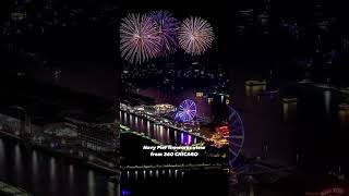 Navy Pier Fireworks View from 360 CHICAGO Observation Deck fireworks chicagofireworks NavyPier [upl. by Ttemme560]