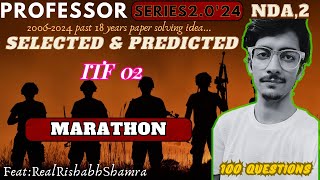 Target NDA 2  ITF 02  PYQs  SELECTED QUESTIONs  nda2exam 2024 nda by realrishabhshamra [upl. by Devonna]