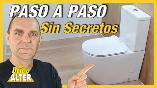 INSTALACION INODORO PASO A PASO COMO INSTALAR SANITARIO O WC [upl. by Akeemaj86]