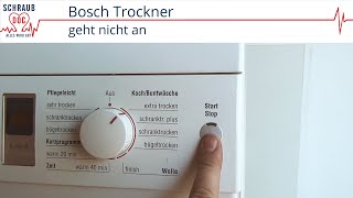 Bosch  Siemens Trockner geht nicht mehr an oder im Betrieb einfach aus  Display ist dunkel [upl. by Yup]