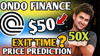 ONDO FINANCE PRICE PREDICTION  ONDO COIN EXIT TIME  ONDO COIN NEWS [upl. by Amorette]