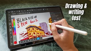 S Pen Gen 2 with Blackview Tab 18 drawing and writing test [upl. by Yoho]