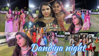 Dandiya Night💃🏻 My First Dandiya😍 Full On Masti With Friends❤️ Garba Dance [upl. by Adnyleb]