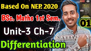 BSc Maths 1st Year 1st Semester  Differentiation  L01  Book 1  Differentiol Calculus [upl. by Stock795]