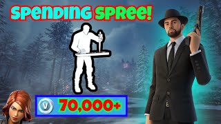 Spending 70000 VBucks in FORTNITE Spending Spree 16 [upl. by Endys524]