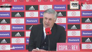 Rueda de prensa de ANCELOTTI post Elche 12 Real Madrid 20012021 [upl. by Nitfa]