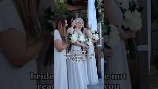 Bridesmaids Hilarious Reaction to Bride Kissing Her Husband [upl. by Aivatal898]