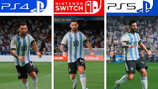 EA Sports FC 24  Switch  PS4  PS5  Graphics Comparison  Analista De Bits [upl. by Otilesoj]