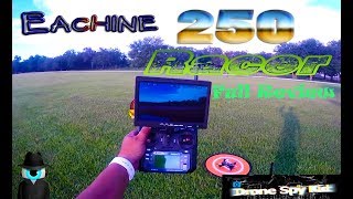 Eachine Racer 250 Drone FPV Flight Test Review [upl. by Cired434]