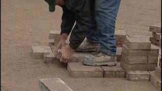 How to Lay Pavers – Feeding Fronting amp Laying Method [upl. by Atinar]