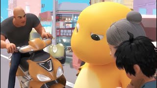 Naloong 奶龙 Cute yellow Dino ep33  Help grandma across the street扶老奶奶过马路 [upl. by Nyltiak]