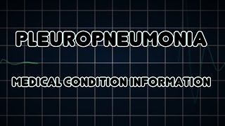 Pleuropneumonia Medical Condition [upl. by Leroj]