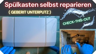 Spülkasten selbst reparieren  GEBERIT UNTERPUTZ [upl. by Eissel]