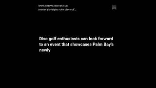 Brevard Blacklights Glow Disc Golf Tournament to Illuminate Palm Bay shorts palmbay [upl. by Windy]