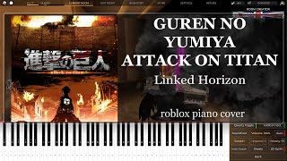 Guren no Yumiya  ROBLOX Piano Cover  Piano Rooms [upl. by Hervey]