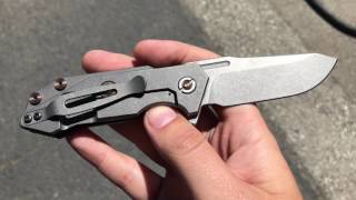 Hinderer Knives Half Track w Full Titanium Working Finish amp Bronzed Hardware [upl. by Apthorp]