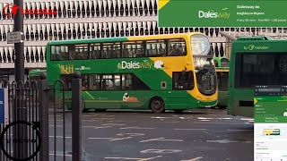 Transdev Keighley Bus Company Dalesway 66 Skipton to Keighley Volvo Wright Gemini 2 B9TL [upl. by Masuh]