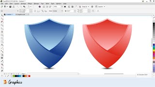 Logo design  Security logo design in corel draw  Corel draw tutorial in hindi [upl. by Fogg463]