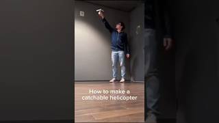 Helicopter 🚁 spinning FLYING PAPER PLANE SHORTS paperairplane diy viralvideo [upl. by Culhert]