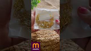 Meesho jewellery hual viral shorts meeshojewelleryhaul meesho meeshojewellery meeshoapp [upl. by Ynaiffit205]