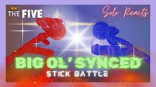 Big Ol’ Synced Joint Stick Fight Hosted By Hatena360  THE FIVE REACTS [upl. by Belle]