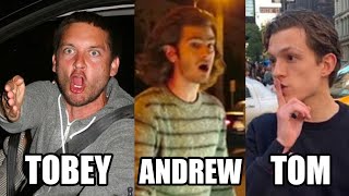 SpiderMan Actors Getting Angry At Paparazzi  Tobey Maguire Andrew Garfield amp Tom Holland Angry [upl. by Melitta]