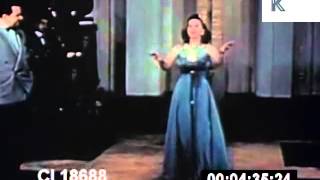 1940s Mexico Woman Sings Incredibly Fast Singing Archive Footage [upl. by Kassey]