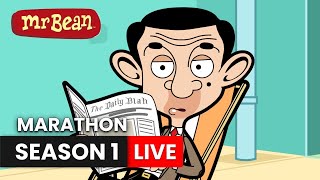 🔴 Mr Bean Cartoon Marathon  Mr Bean Animated Series [upl. by Adamo14]