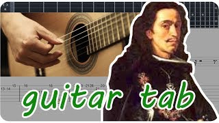 Gaspar Sanz  Canarios Classical Guitar Tutorial [upl. by Haliak]