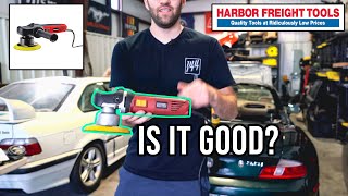 HARBOR FREIGHT POLISHER REVIEW  50 BAUER DUAL ACTION 6 INCH [upl. by Dre]