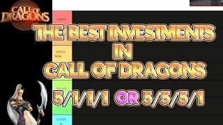 BEST 5111 or 5551 HERO TIERLIST WHATS WORTH YOUR INVESTMENT Hero Guide  callofdragons [upl. by Sofia]