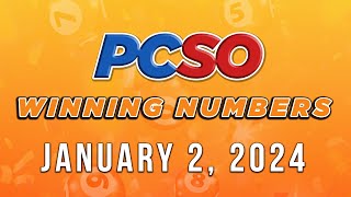 P49M Jackpot Ultra Lotto 658 2D 3D 6D Lotto 642 and Super Lotto 649  January 2 2024 [upl. by Lucas299]