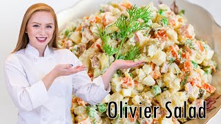 Olivier Russian Potato Salad Как Приготовить Салат Оливье [upl. by Danella]