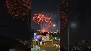 Fireworks at Old Port Area  Doha Corniche fireworks shorts dohacity qatar qatarlife doha [upl. by Shakespeare]