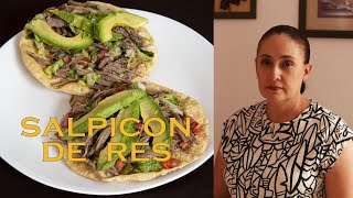 Salpicón de res esta es la receta para preparar un delicioso platillo del grupo de las carnes [upl. by Ahsikcin]