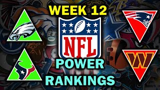 2023 NFL Week 12 Power Rankings [upl. by Ainerbas]