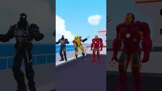 Who is Stronger Wolverine vs Black Spider vs Iron Man Spiderman  Marvel Animation spiderman [upl. by Christin382]